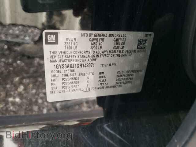 2016 CADILLAC ESCALADE - VIN: 1GYS3AKJ1GR142871 - Фото 10