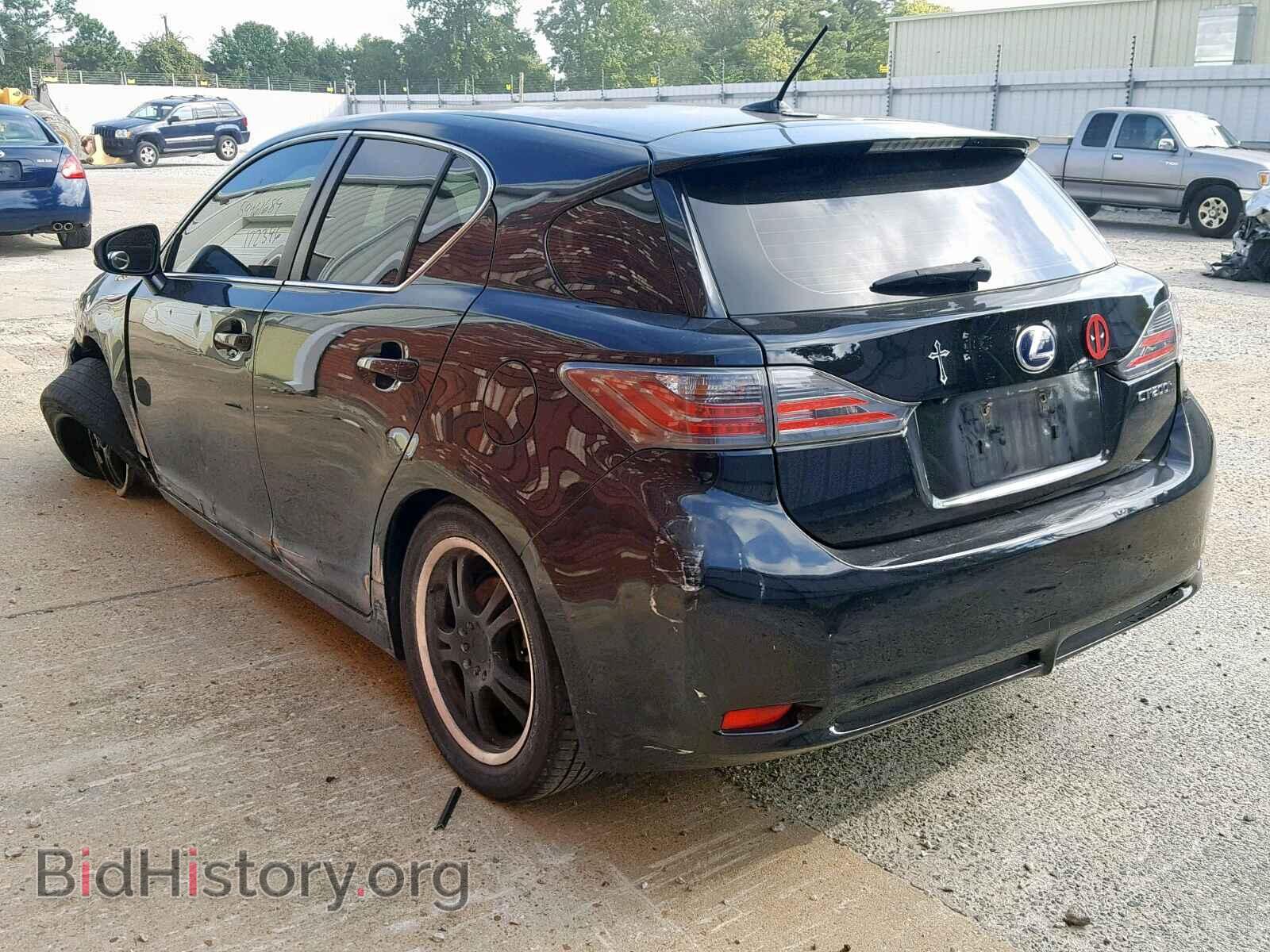 2012 LEXUS CT 200 - VIN: JTHKD5BH8C2114395 - Фото 3