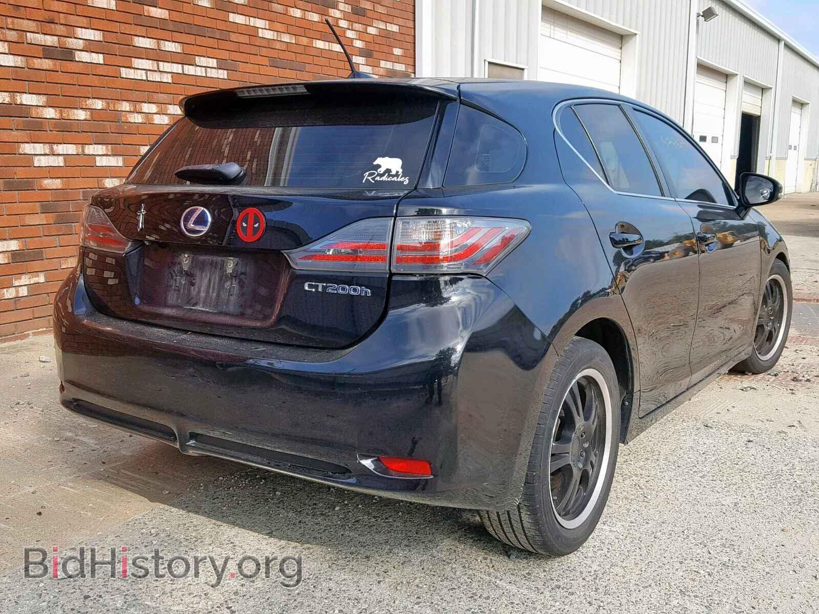2012 LEXUS CT 200 - VIN: JTHKD5BH8C2114395 - Фото 4