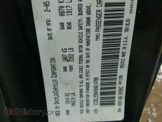 2005 CHRYSLER SEBRING - VIN: 1C3EL55R45N614789 - Фото 10