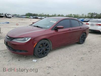 2015 Chrysler 200 S, maroon — VIN 1C3CCCBB0FN554417, Copart