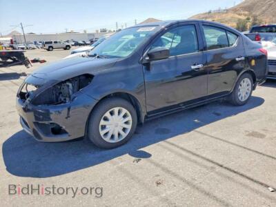 2019 Nissan VERSA SV, black — VIN 3N1CN7AP3KL837269, Copart