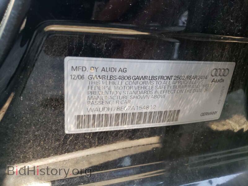2007 Audi A4 (VIN WAUDH78E07A154812) — photo 10 of 10