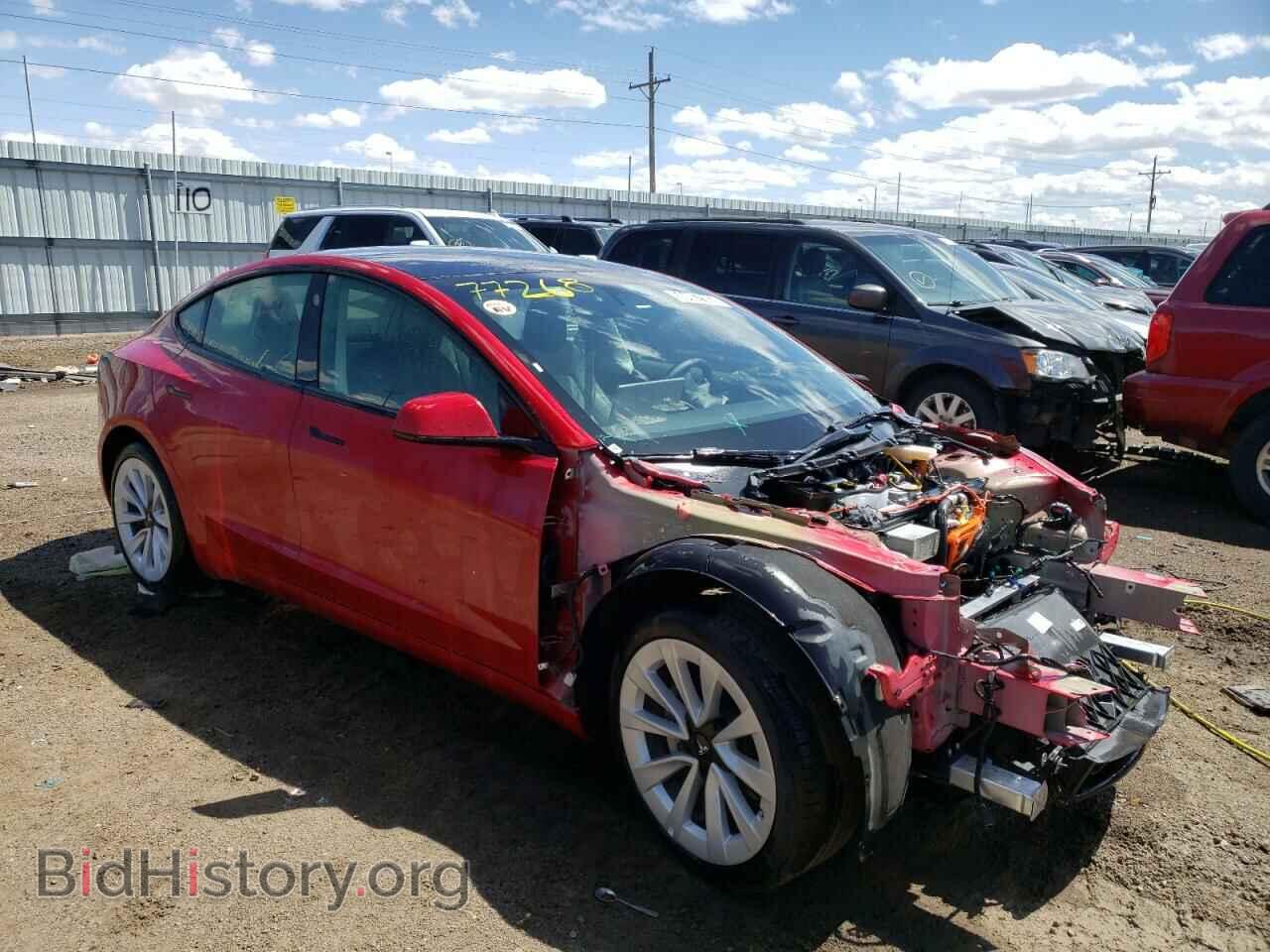 2022 TESLA MODEL 3 - VIN: 5YJ3E1EA0NF370105 - Фото 4