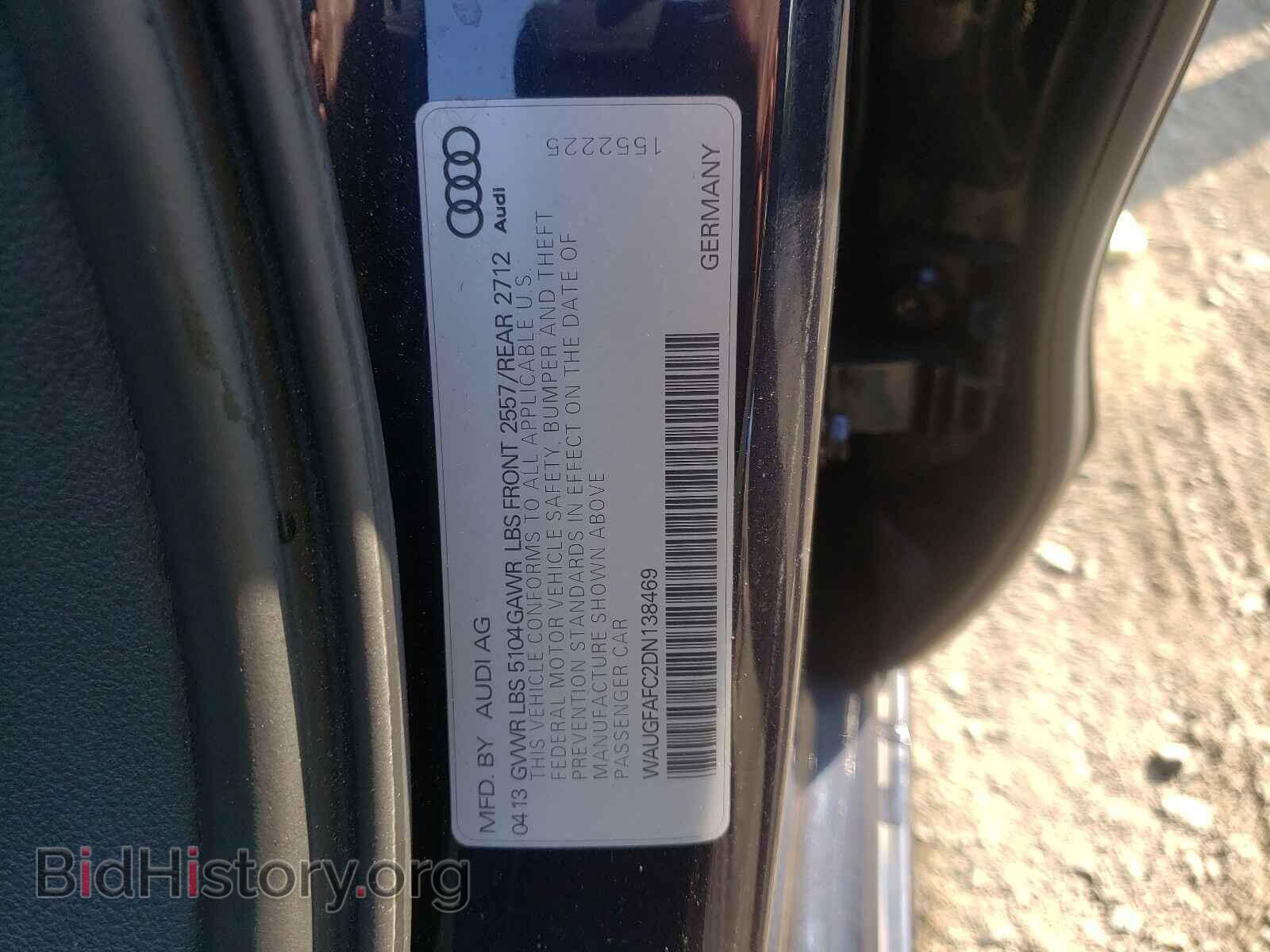 2013 AUDI A6 - VIN: WAUGFAFC2DN138469 - Фото 10