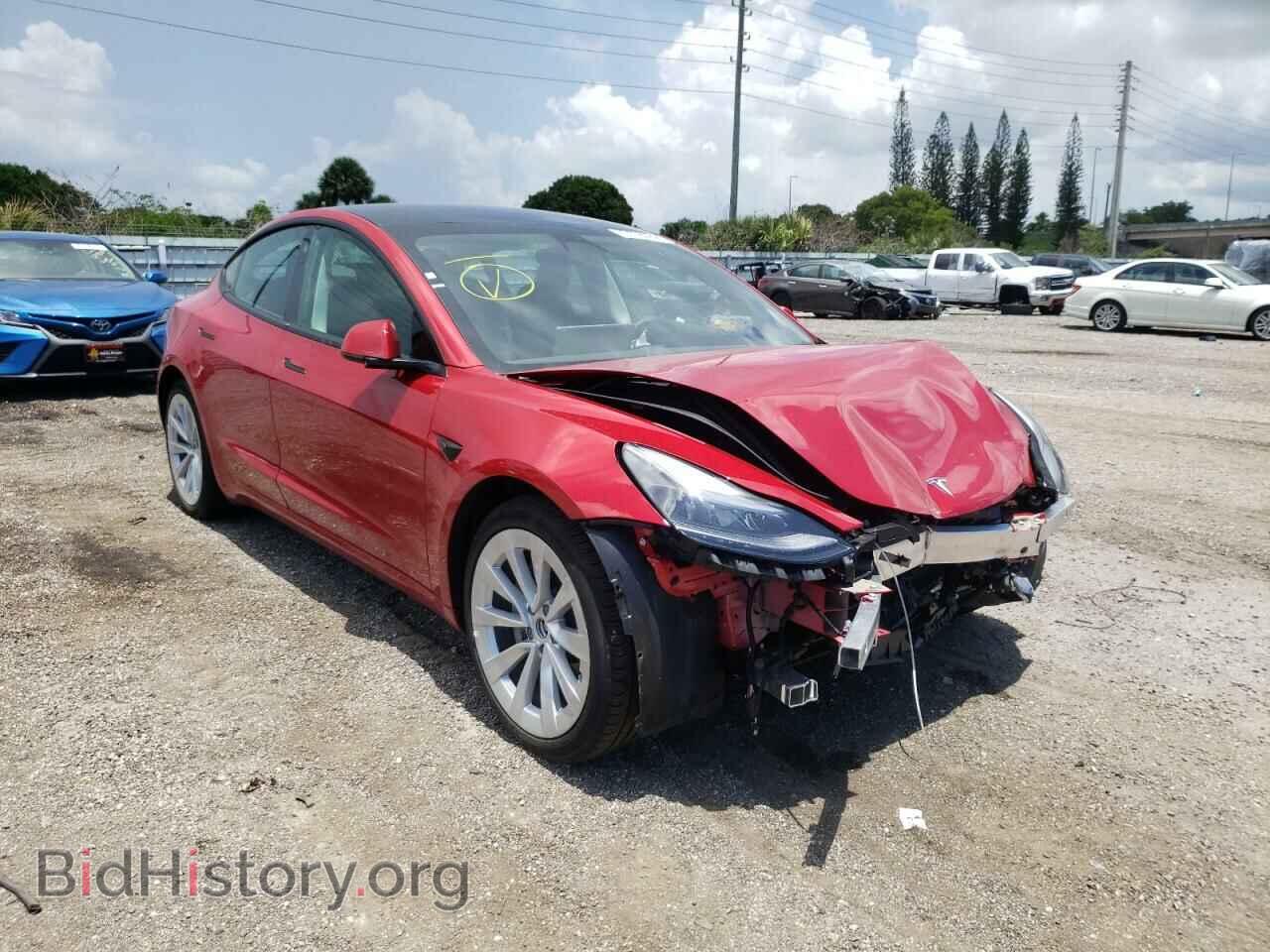 Photo 5YJ3E1EB2NF187491 - TESLA MODEL 3 2022