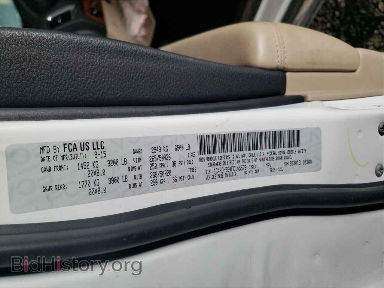 2015 DODGE DURANGO - VIN: 1C4RDHEG4FC145579 - Фото 10