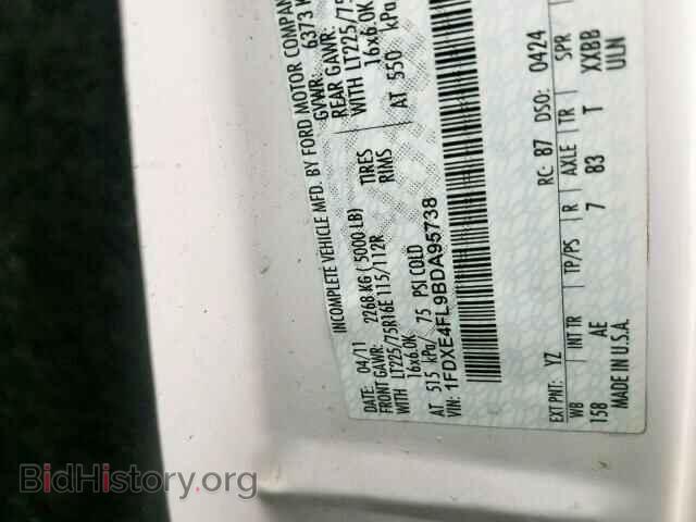 2011 FORD ECONOLINE - VIN: 1FDXE4FL9BDA95738 - Фото 10