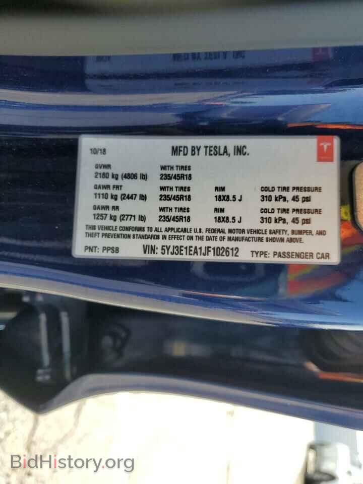 2018 TESLA MODEL 3 - VIN: 5YJ3E1EA1JF102612 - Photo 13