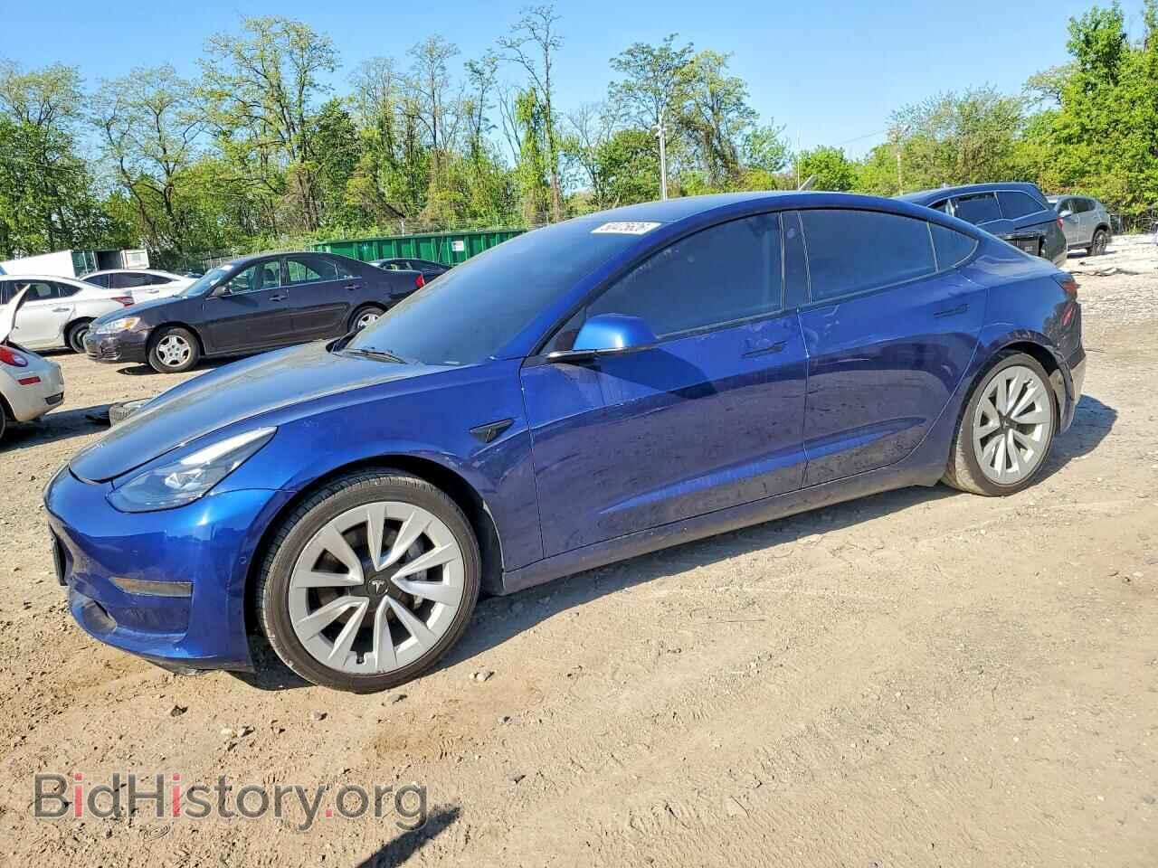 Photo 5YJ3E1EAXNF190842 - TESLA MODEL 3 2022
