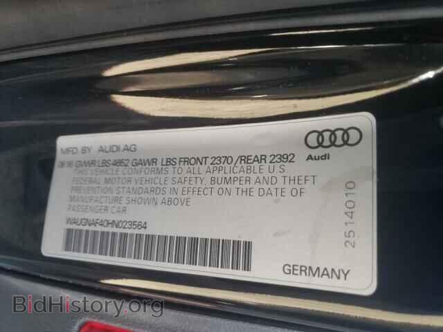 2017 AUDI A4 - VIN: WAUGNAF40HN023564 - Фото 10