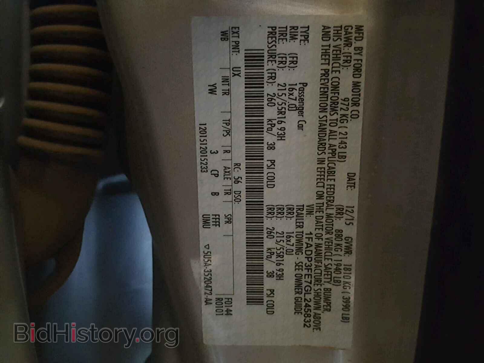 2016 FORD FOCUS - VIN: 1FADP3FE7GL245832 - Photo 10