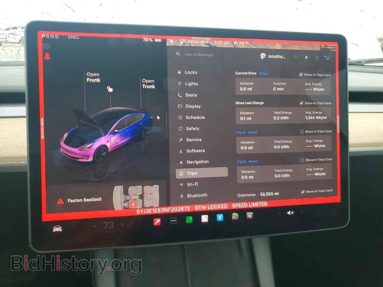 2022 TESLA MODEL 3 - VIN: 5YJ3E1EB3NF202872 - Фото 9