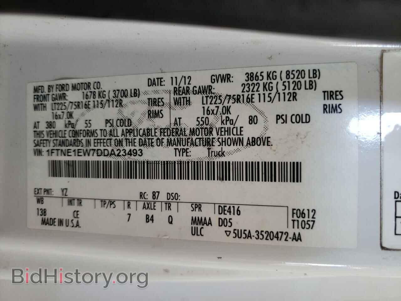 2013 FORD ECONOLINE - VIN: 1FTNE1EW7DDA23493 - Photo 10
