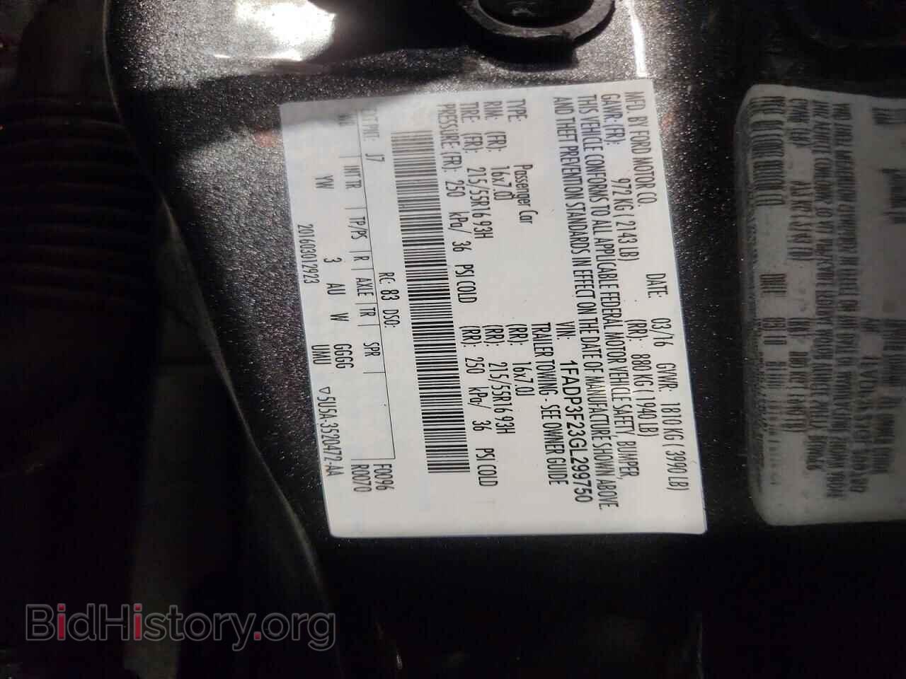 2016 FORD FOCUS - VIN: 1FADP3F23GL299750 - Фото 12