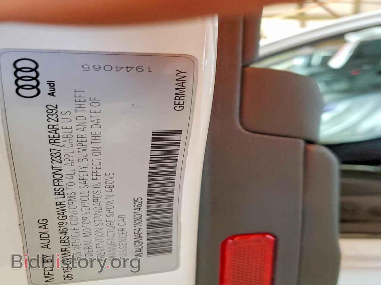 2019 AUDI A4 - VIN: WAUGMAF41KN014625 - Photo 12