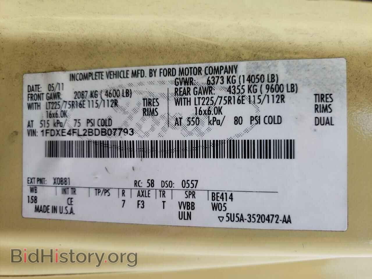 2011 FORD ECONOLINE - VIN: 1FDXE4FL2BDB07793 - Photo 10
