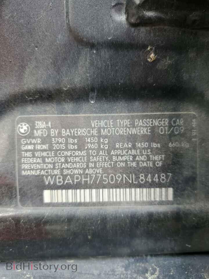 2009 BMW 3 SERIES - VIN: WBAPH77509NL84487 - Фото 14