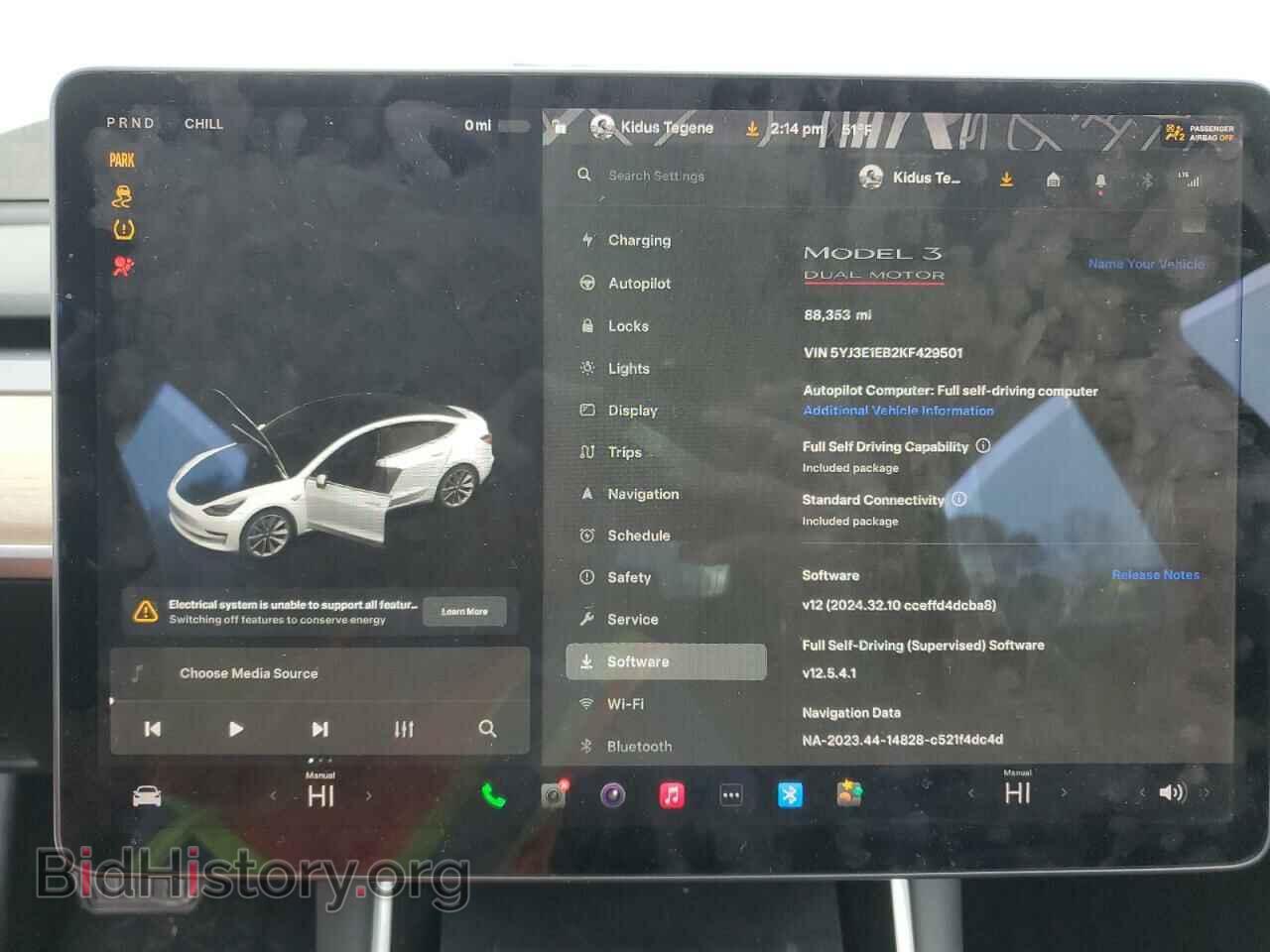 2019 TESLA MODEL 3 - VIN: 5YJ3E1EB2KF429501 - Photo 9