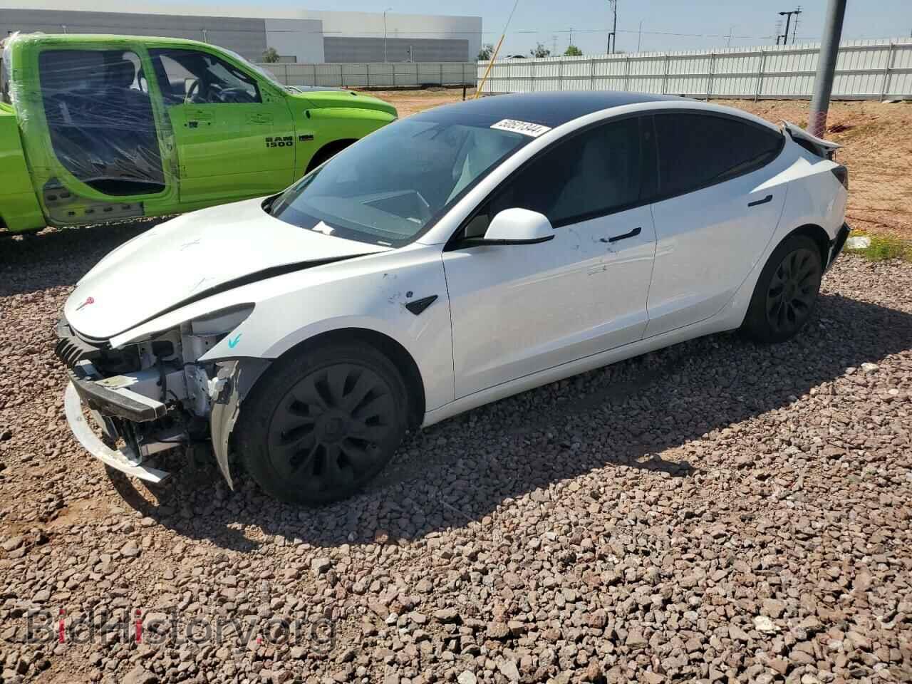 Photo 5YJ3E1EB5NF294017 - TESLA MODEL 3 2022