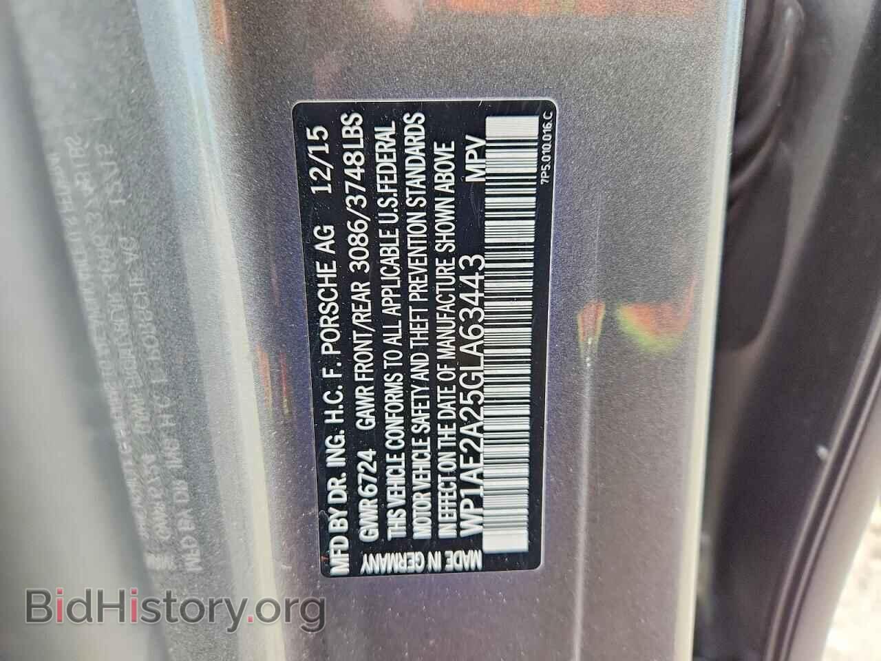 2016 PORSCHE CAYENNE - VIN: WP1AE2A25GLA63443 - Photo 13