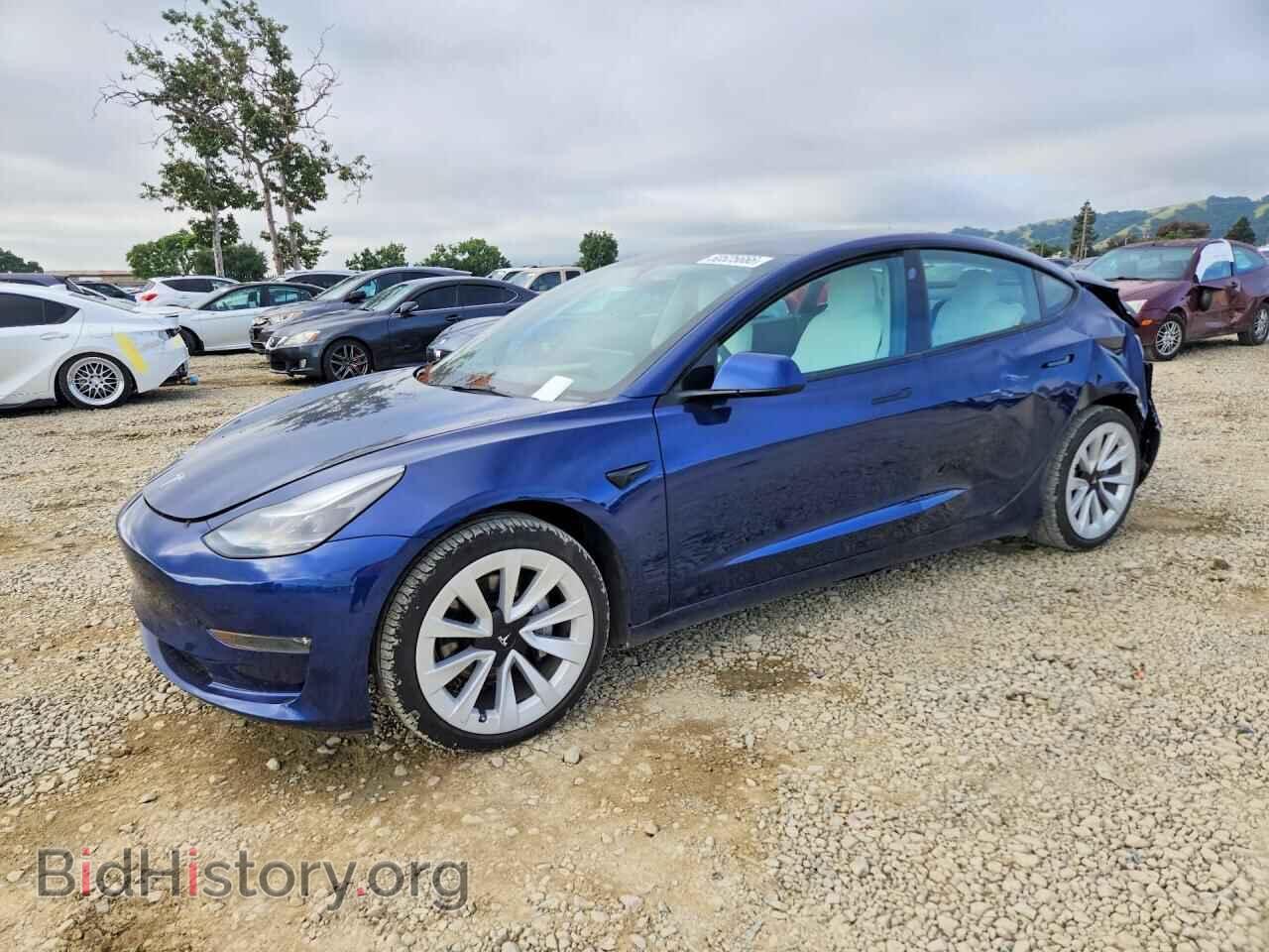 Фотография 5YJ3E1EB5NF144232 - TESLA MODEL 3 2022
