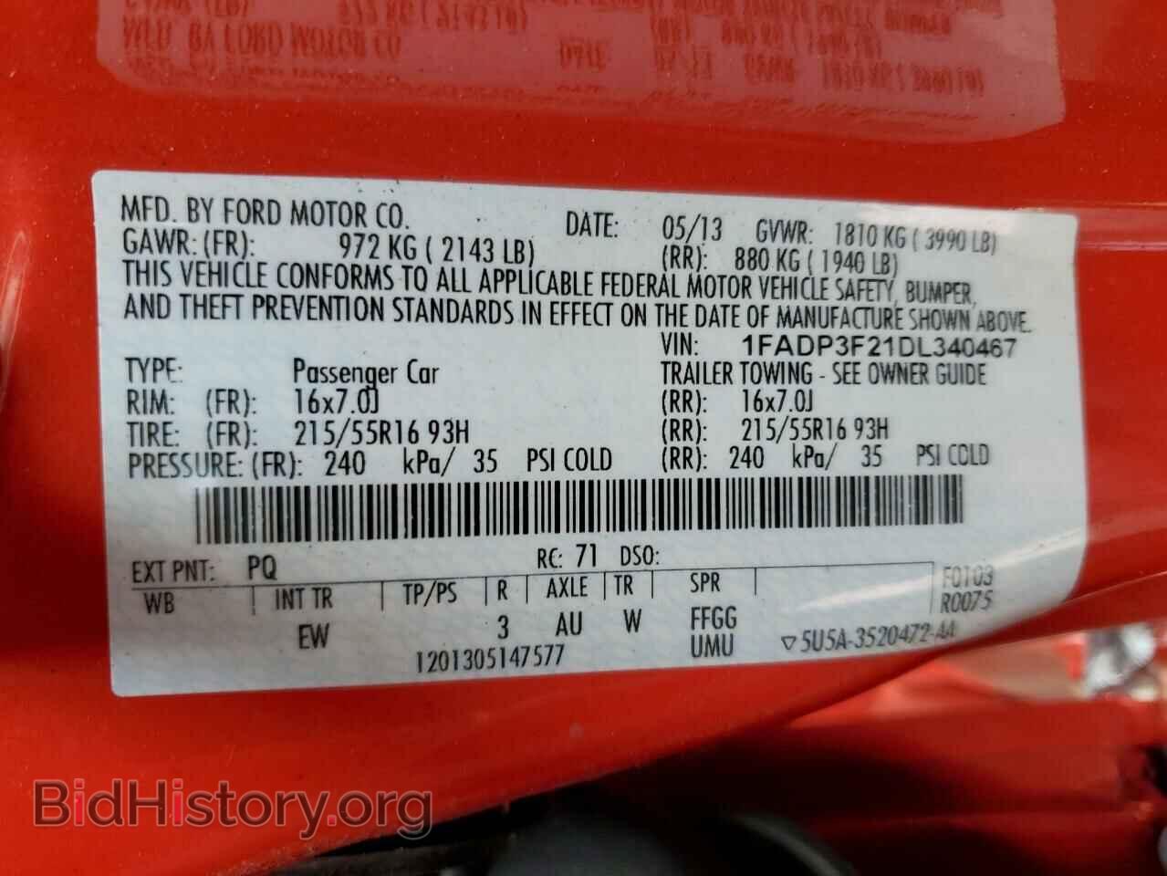 2013 FORD FOCUS - VIN: 1FADP3F21DL340467 - Photo 12