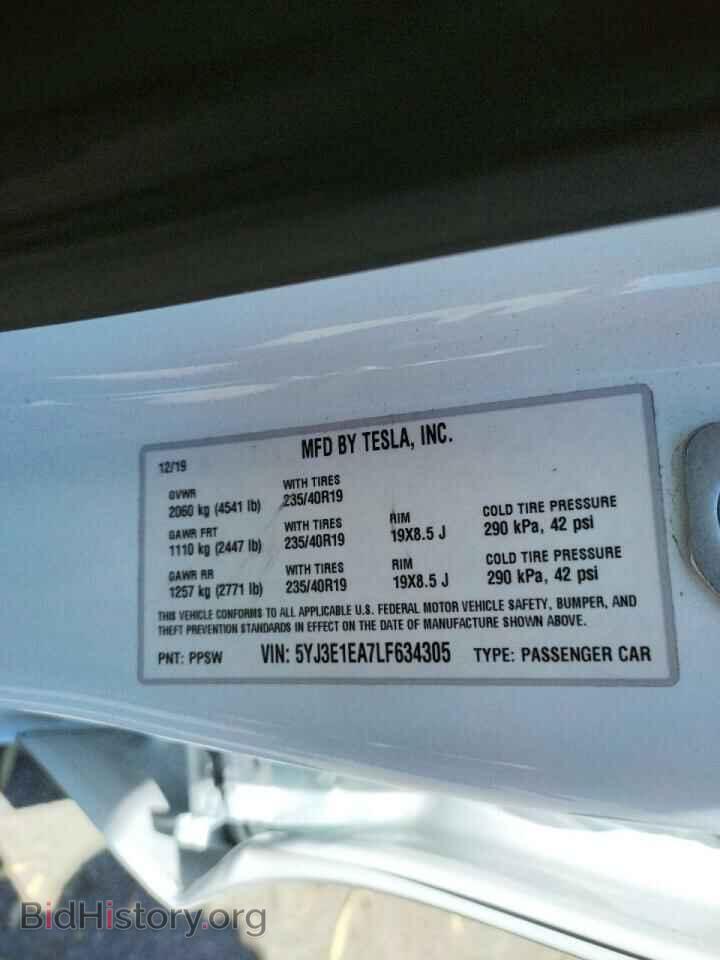 2020 TESLA MODEL 3 - VIN: 5YJ3E1EA7LF634305 - Photo 10