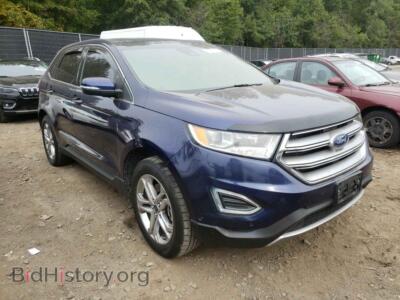 2016 Ford EDGE Edge Titan, blue — VIN 2FMPK4K97GBB25917, Copart