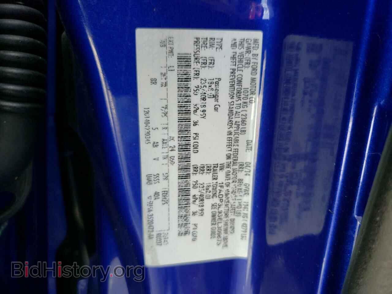 2014 FORD FOCUS - VIN: 1FADP3L93EL309675 - Фото 10