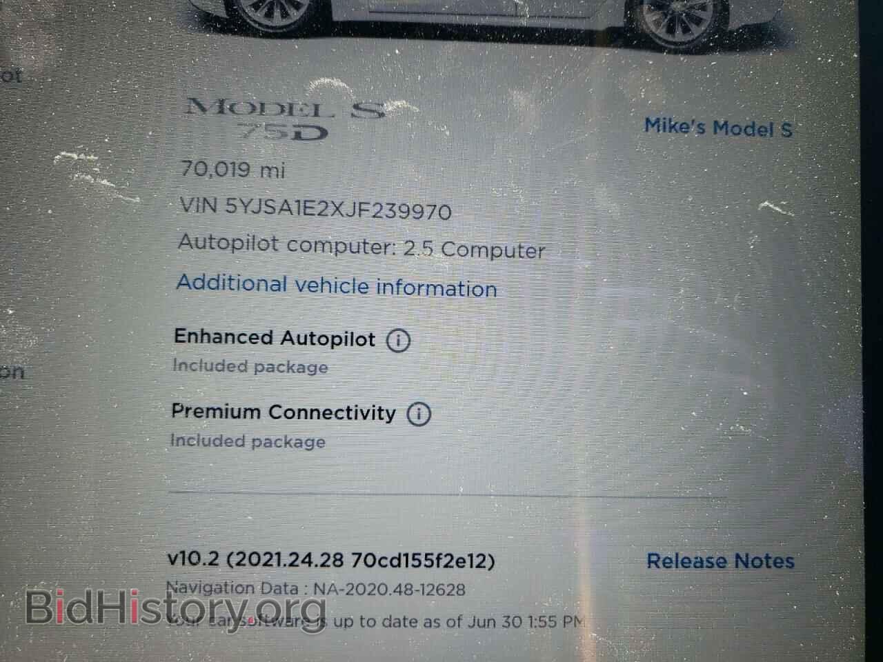 2018 TESLA MODEL S - VIN: 5YJSA1E2XJF239970 - Photo 8