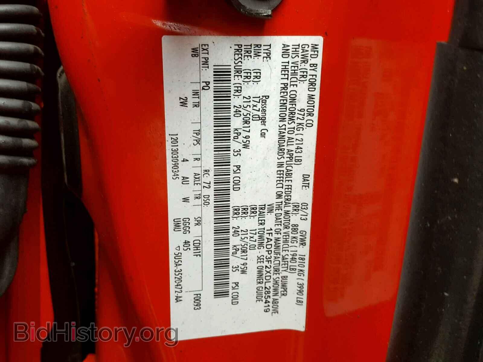 2013 FORD FOCUS - VIN: 1FADP3F2XDL285419 - Photo 10