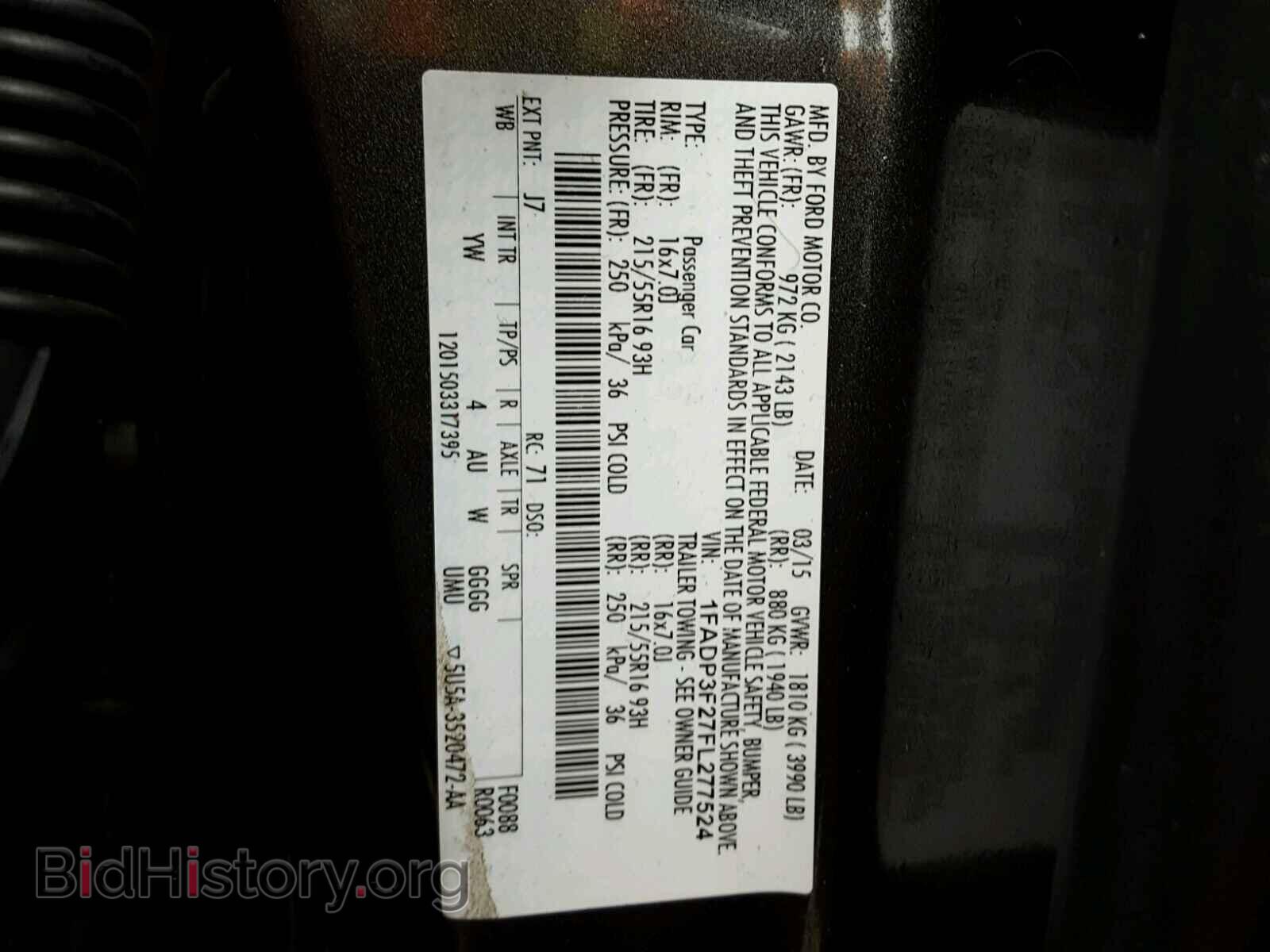 2015 FORD FOCUS - VIN: 1FADP3F27FL277524 - Photo 10