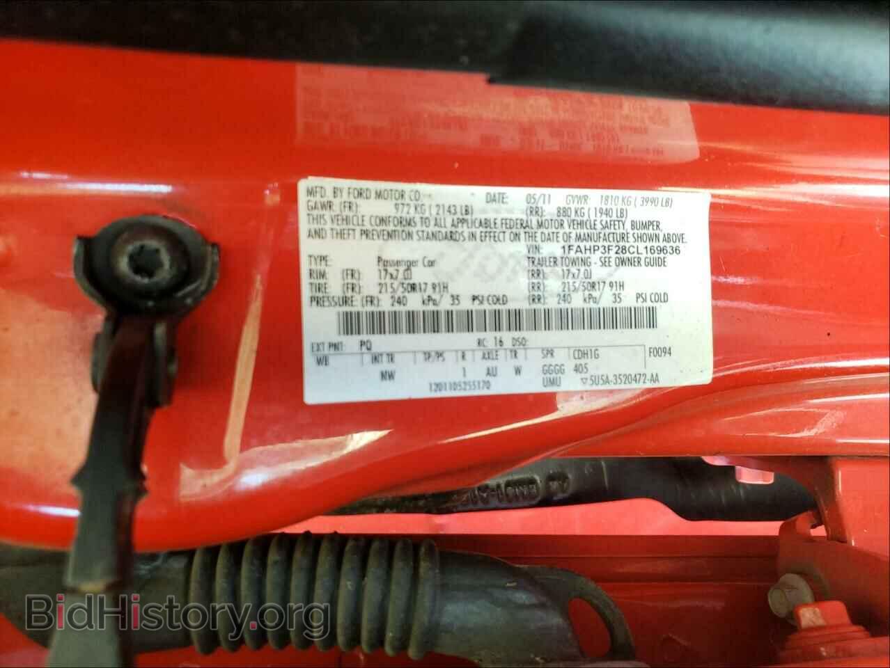 2012 FORD FOCUS - VIN: 1FAHP3F28CL169636 - Photo 10
