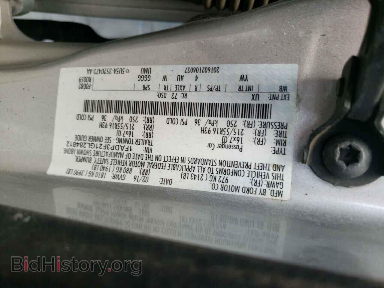 2016 FORD FOCUS - VIN: 1FADP3F21GL284812 - Фото 10