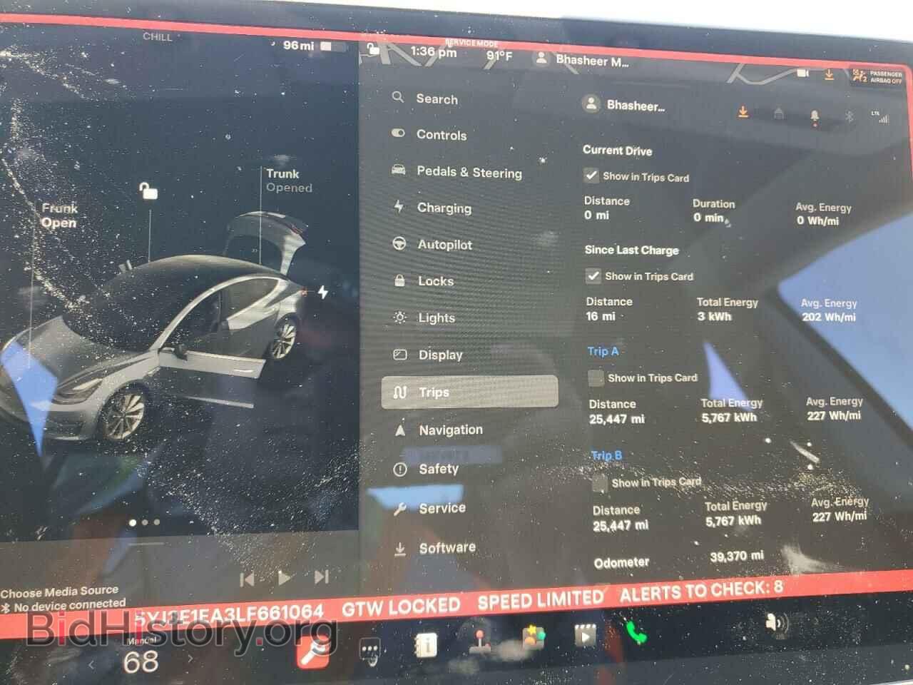 2020 TESLA MODEL 3 - VIN: 5YJ3E1EA3LF661064 - Фото 9