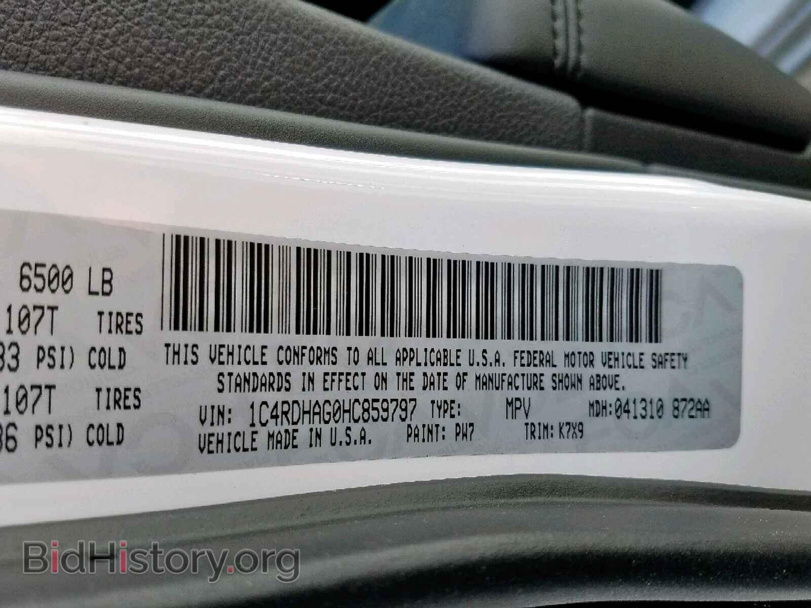 2017 DODGE DURANGO SX - VIN: 1C4RDHAG0HC859797 - Photo 10