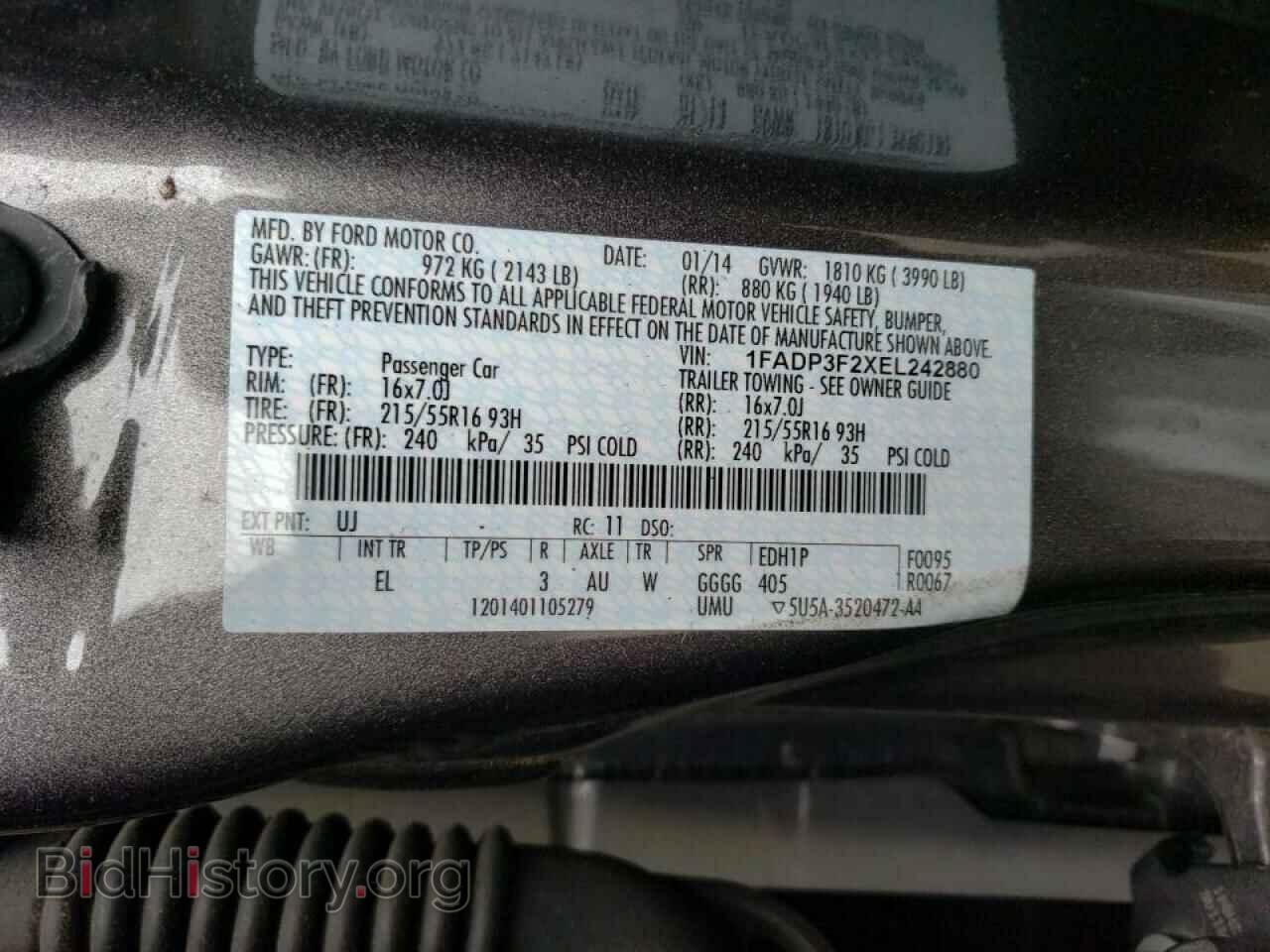 2014 FORD FOCUS - VIN: 1FADP3F2XEL242880 - Photo 12