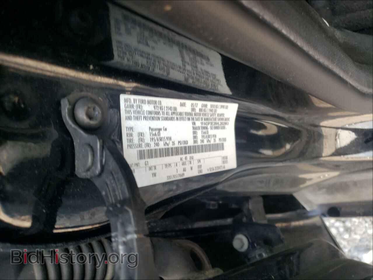 2017 FORD FOCUS - VIN: 1FADP3E28HL282963 - Фото 10