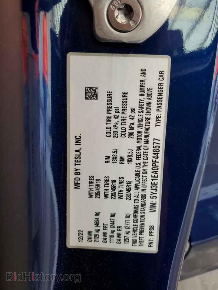 2023 TESLA MODEL 3 - VIN: 5YJ3E1EA0PF448577 - Photo 12