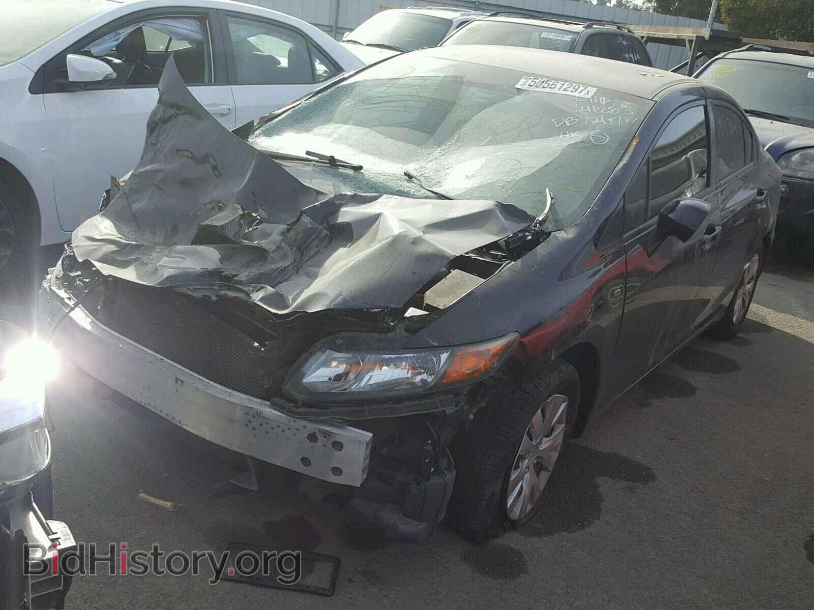 2012 HONDA CIVIC - VIN: 19XFB2F59CE377151 - Фото 2