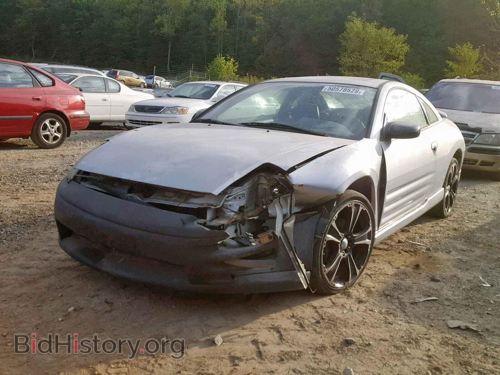 2002 MITSUBISHI ECLIPSE - VIN: 4A3AC54H62E089584 - Фото 2