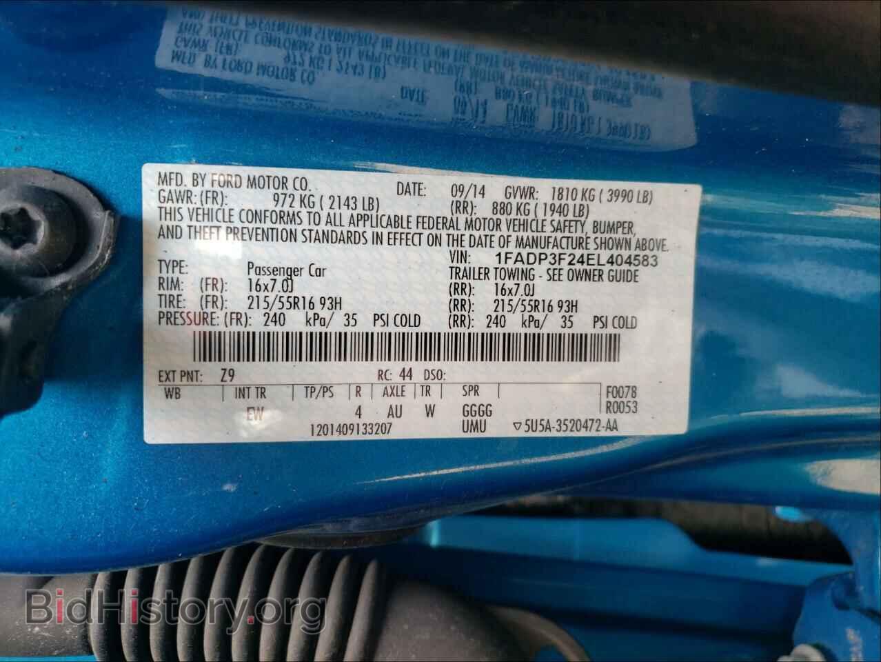 2014 FORD FOCUS - VIN: 1FADP3F24EL404583 - Photo 10