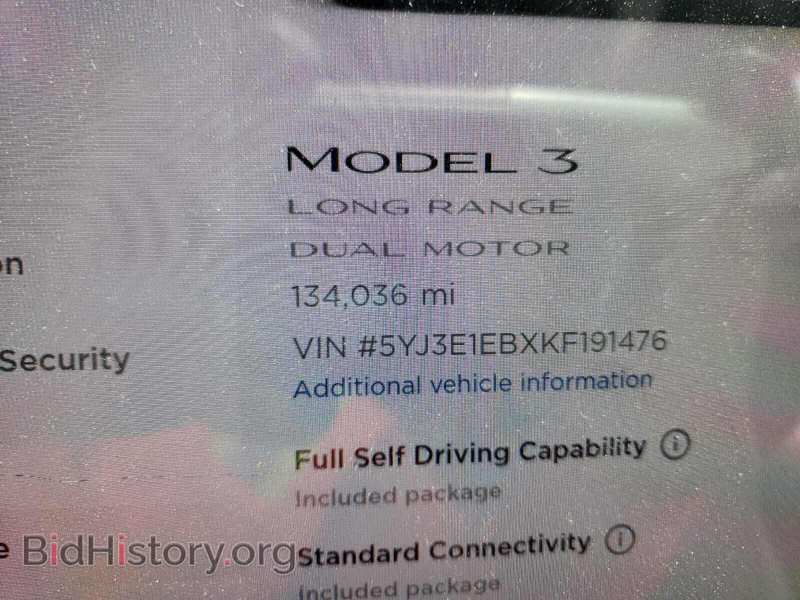 2019 TESLA MODEL 3 - VIN: 5YJ3E1EBXKF191476 - Photo 8