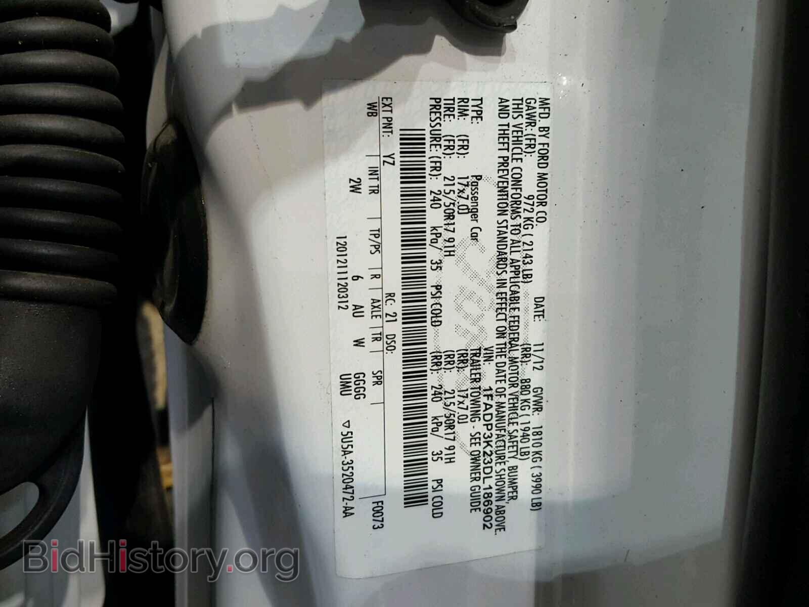 2013 FORD FOCUS - VIN: 1FADP3K23DL186902 - Photo 10