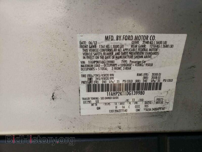 2013 Ford TAURUS (VIN 1FAHP2KT1DG139980) — photo 10 of 10