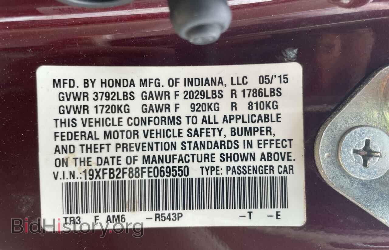 2015 HONDA CIVIC - VIN: 19XFB2F88FE069550 - Фото 10