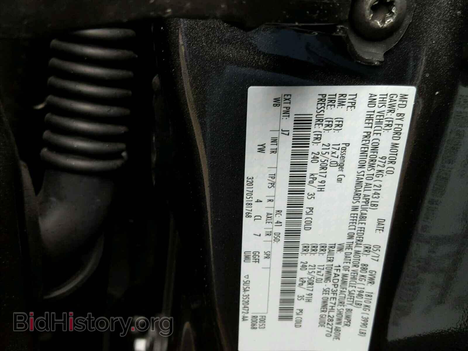 2017 FORD FOCUS - VIN: 1FADP3FE7HL282770 - Photo 10