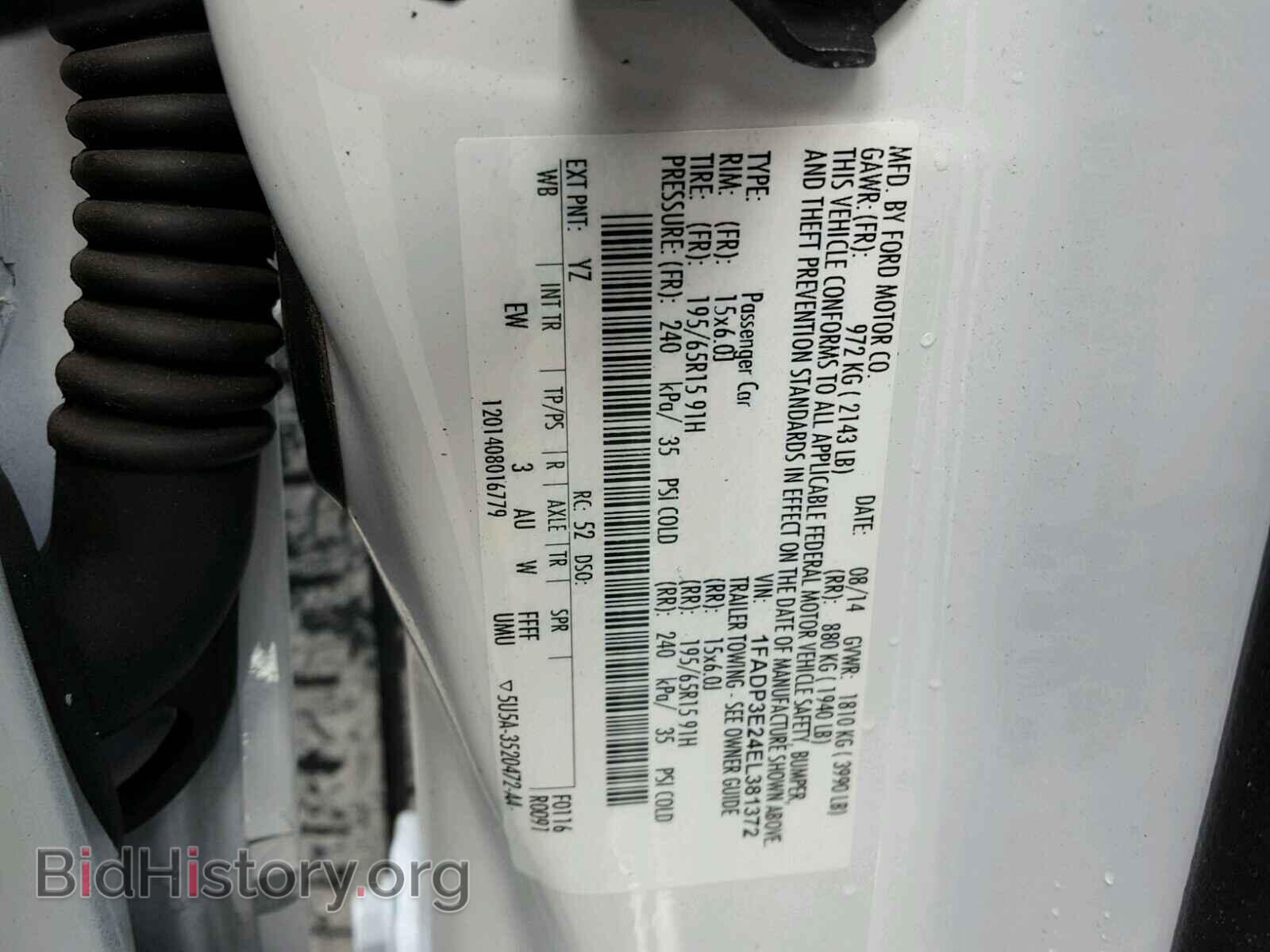 2014 FORD FOCUS - VIN: 1FADP3E24EL381372 - Photo 10