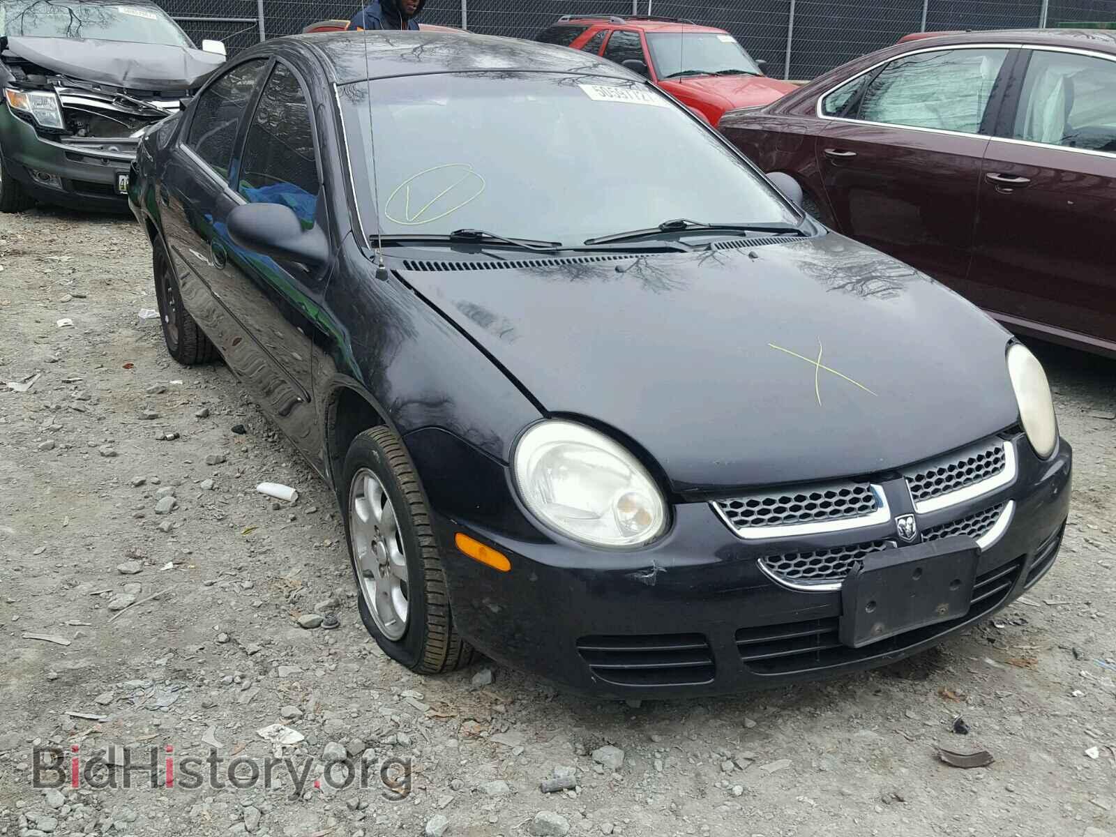 Photo 1B3ES56C25D230526 - DODGE NEON 2005